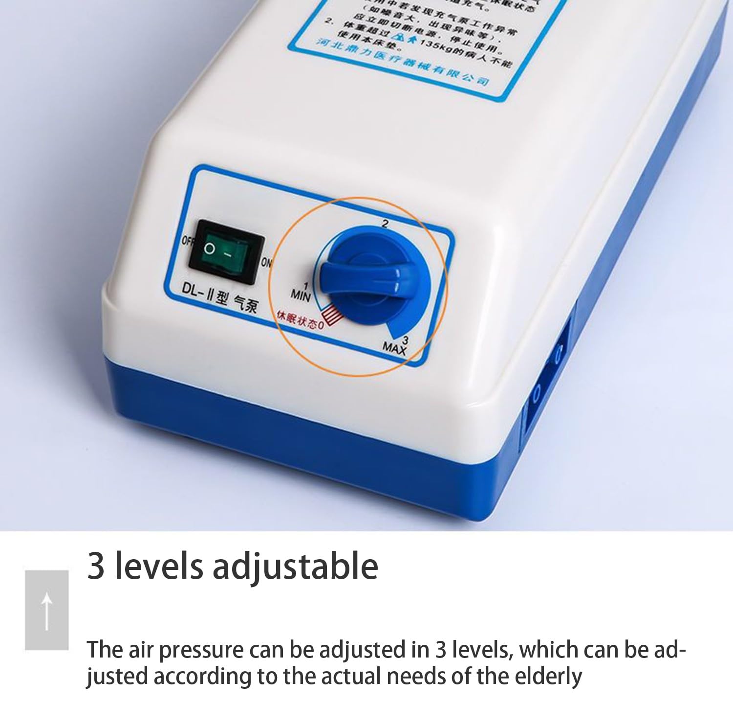 Materasso Antidecubito Gonfiabile In PVC Con Compressore Regolabile,Ciclo Alternato,Materassino Antidecubito Per Anziani E Pazienti Con Mobilità Ridotta,Materasso Gonfiabile Cure Ospedaliere