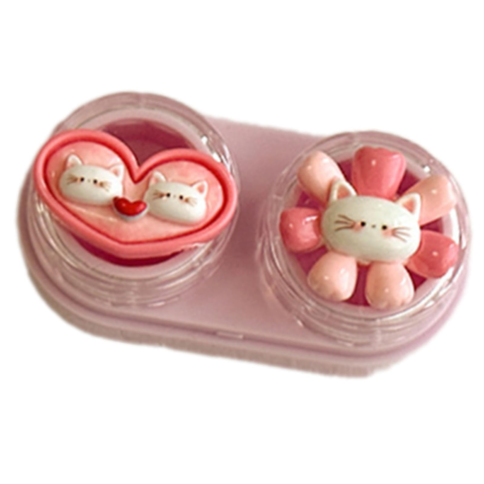 XuQiZZpp Lenses Case and Removal Tool Compact Size Rubber Eye Lenses Inserter Easy Carry Applies Contacts Safely