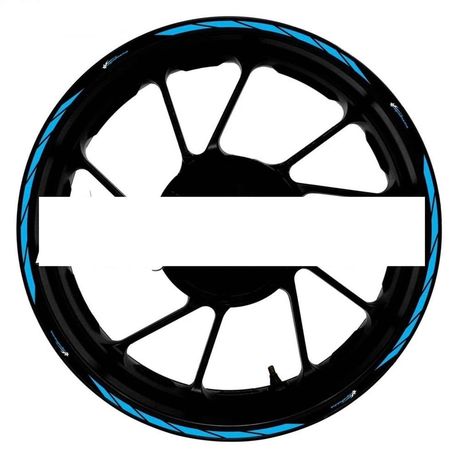 Motorcycle Accessories Wheel Stickers Reflective Rim Motorbike Waterproof Decals for Suzuki for Hayabusa 1300(Color17)