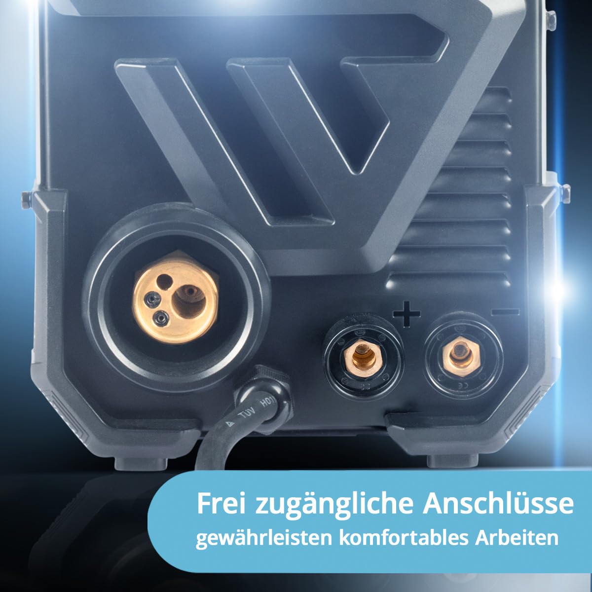 STAHLWERK Schutzgasschweißgerät MIG/MAG 200 ST – IGBT-Inverter mit 200 A und synergischem Drahtvorschub, FLUX (Fülldraht) geeignet, Lift-TIG & MMA (E-Hand/ARC) funktionsfähig