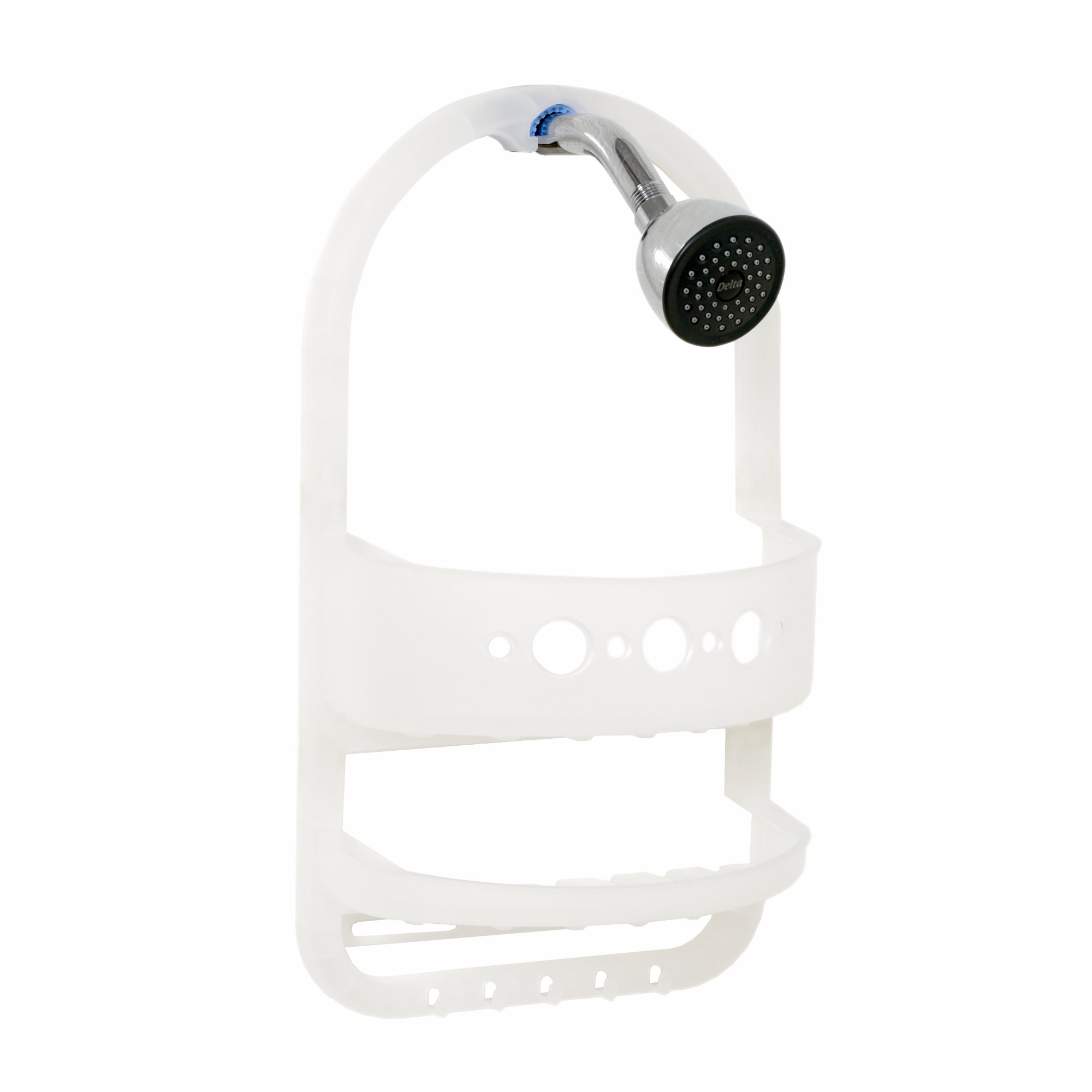 Zenna Home 5990KK, Medium Over-The-Showerhead Caddy, Frosted