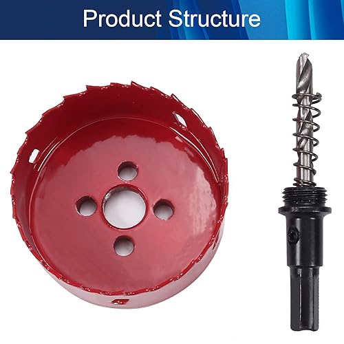 Miniatura 3 de Utoolmart Broca bimetálica de sierra de agujero de 2.756 in2.75 pulgadas, profundidad de corte de 0.984 in1 pulgada de profundidad de corte, hoja de