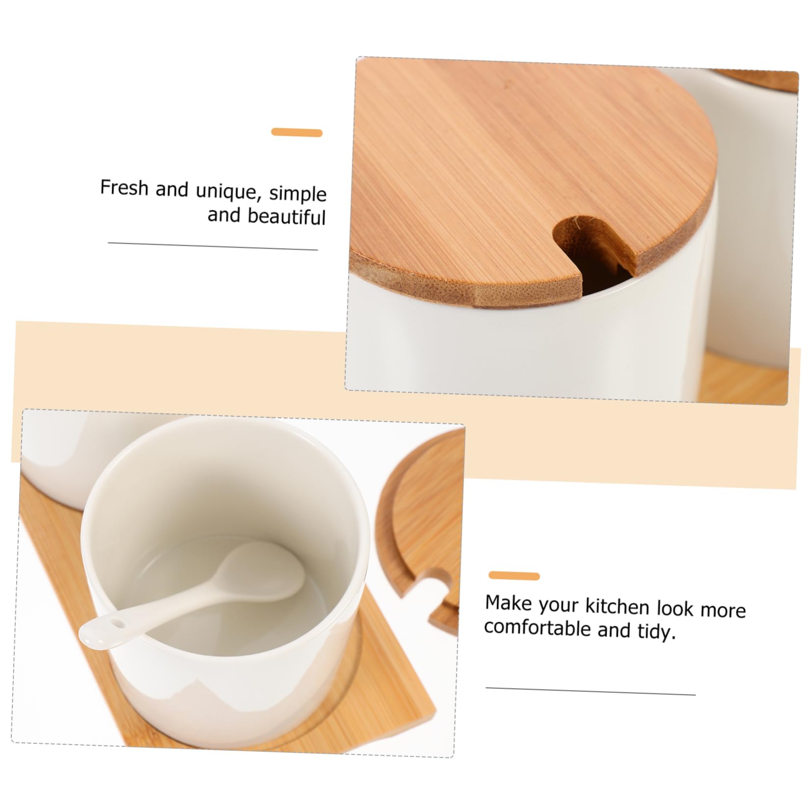 Alipis Barattolo per Spezie Contenitore per Spezie in Ceramica Bianco Facile da Pulire e Usare da Cucina Set per Cucina e Ristorante