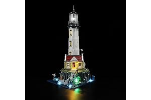 Motorized Lighthouse Compatible with Lego Light for Lego UCS Ideas 21335