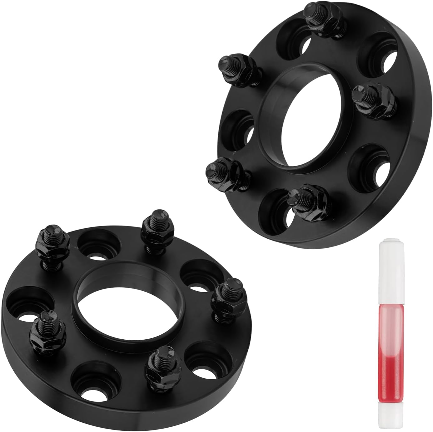 KAX 5x4.75 Wheel Spacers, Forged 20mm 5x120.65mm Hubcentric Spacers with Thread Pitch M12x1.5 Hub Bore 70.3mm,2Pcs fit for 1996-2000 Hombre,Black