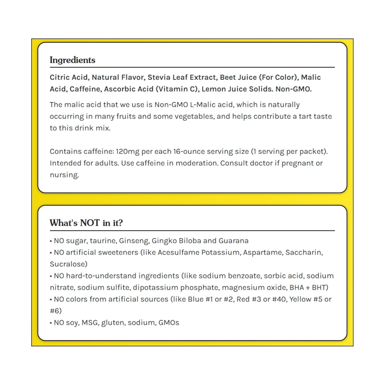 True Lemon Energy - Mezcla de bebida de arándano y cereza silvestre, sin conservantes, sin edulcorantes artificiales, paquetes de sabor de agua sin gluten y potenciador de agua con stevia, 6 unidades