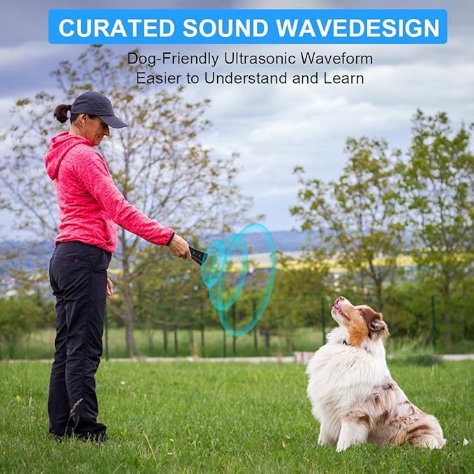 Homemind Super Ultrasonic Dog Chaser & Pet Training Device | Anti-Barking & Animal Repellent for Pet Indoors and Outdoors Bark Control Training Pet Trainer Handheld Dog