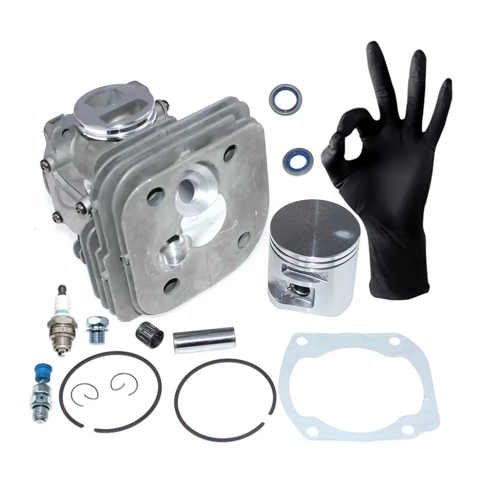 Dingmao Kits de pistón de cilindro de 50mm compatibles con motosierra Husqvarn 365 x-torq Jonsered 2166 575774102
