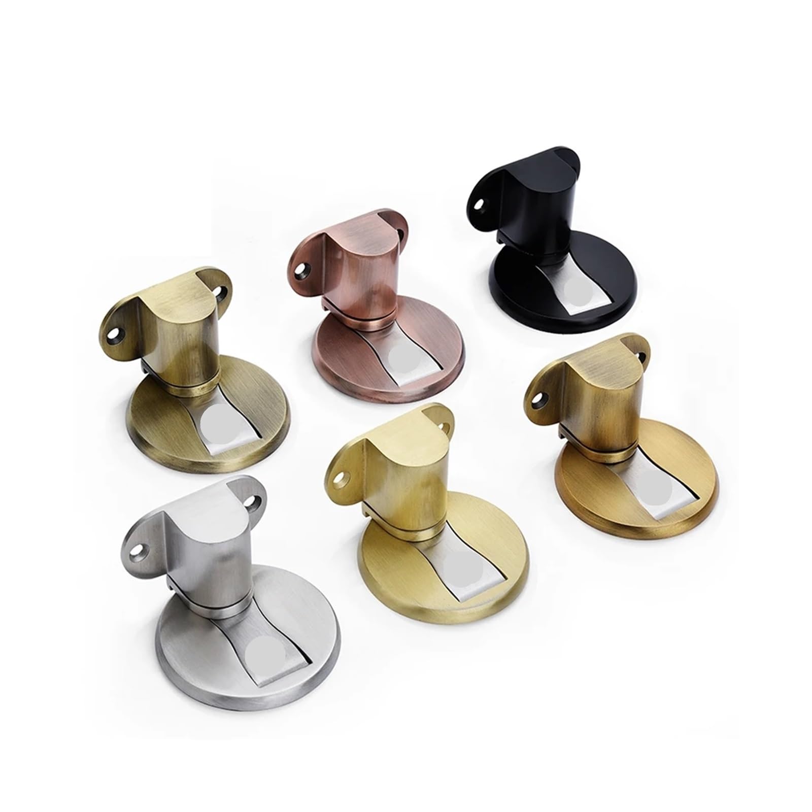 Tope de puerta magnético de acero inoxidable ajustable, adhesivo sin perforaciones, resistente al agua, herrajes for puertas de muebles.(Style 12)