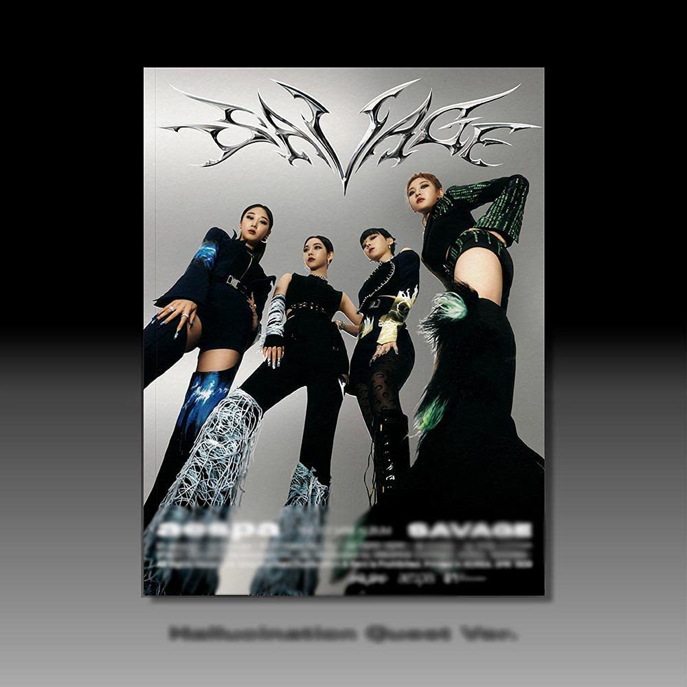 aespa - Savage (1st Mini Album) (Hallucination Quest Ver.) Album+Extra Photocards Set (SMK1300)