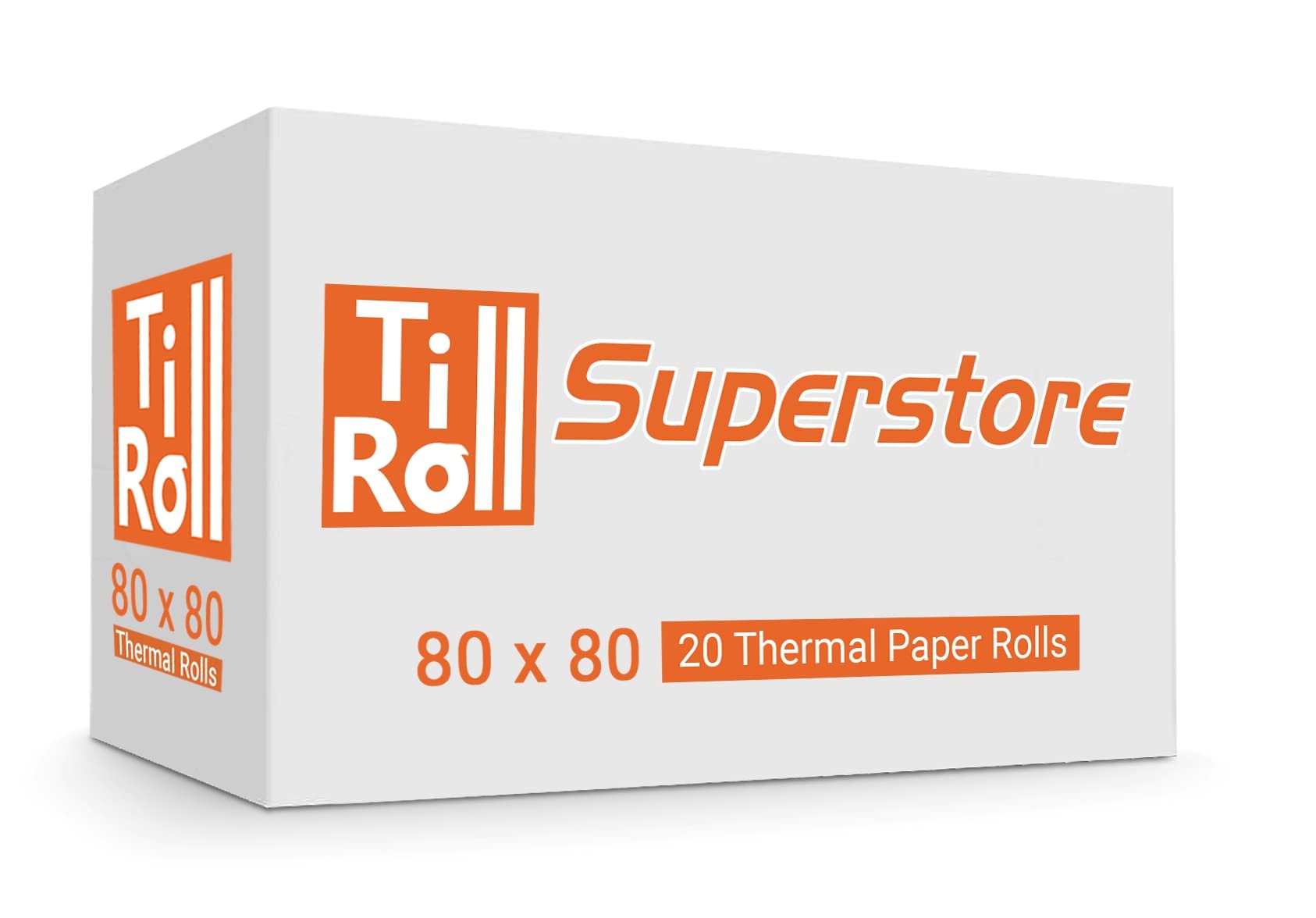 Till Roll Superstore 80 x 80mm Thermal Till Rolls - CBM232 (Pack of 8-160 Rolls)
