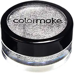 Glitter Cremoso Pote 5G Prata Holografico, Colormake