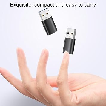 USB To USB C Adapter - Converter To C,Type C Female to A Male Charger Converter Adapt High-Speed Data Transfer for Laptop Charger and More