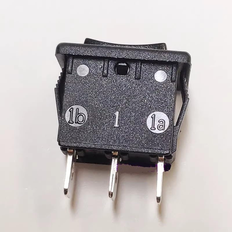 R19A 3-Position SPDT Latching Rocker Switch, 13x19mm On-Off-On Maintained Position with UL Certification