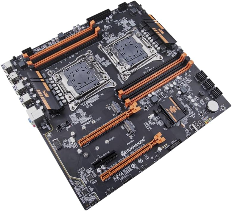 Angled view of HUANANZHI X99-8D4 Motherboard