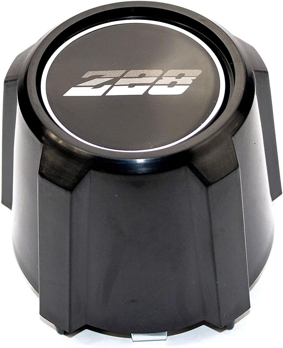 Black Wheel Center Caps Set of 4 Replacements for 1982-1992 Chevrolet Camaro Z28 15 inch 5 Star Aluminum Wheels