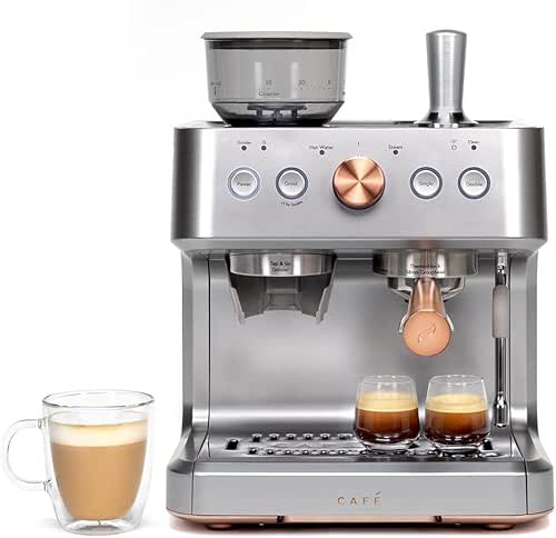 Café Bellissimo Semi Automatic Espresso Machine + Milk Frother |