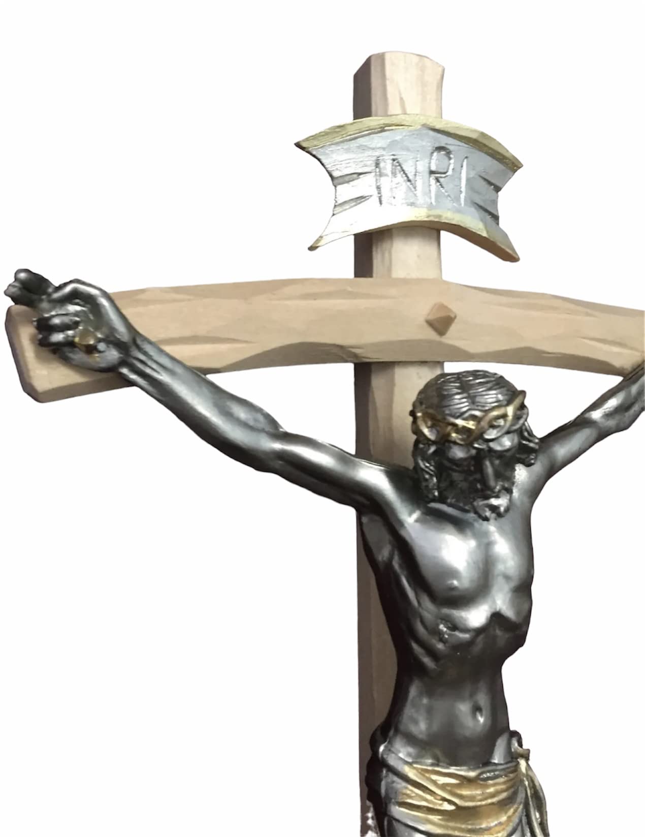 Croce da parete di Gesù e Maria 30 cm - Palazzo del Rosario