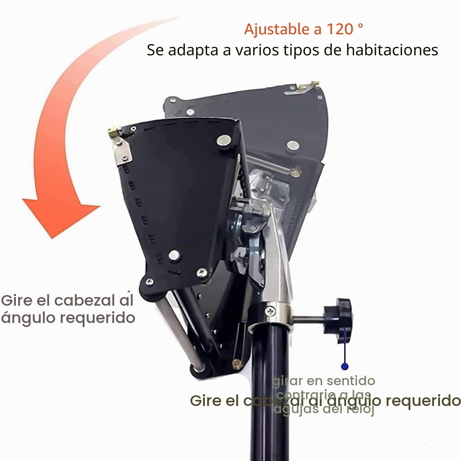 Set de Caja Plana para Paneles de Yeso - Herramienta Profesional de Cintado de 10 Pulgadas con Hoja de Acero de Aleación de Aluminio Ajustable de 120 Grados, Incluye Mango de Extensión, Para Acabado