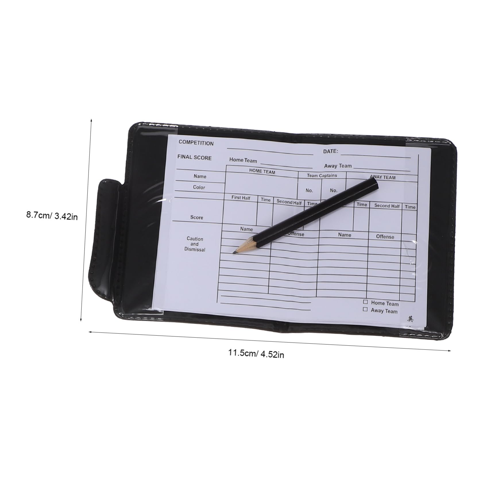 Mipcase 1Set Soccer Referee Kit with Whistles Cards Score Sheet Pencil Essential Referee Accessory for Soccer Basketball Volleyball Matches