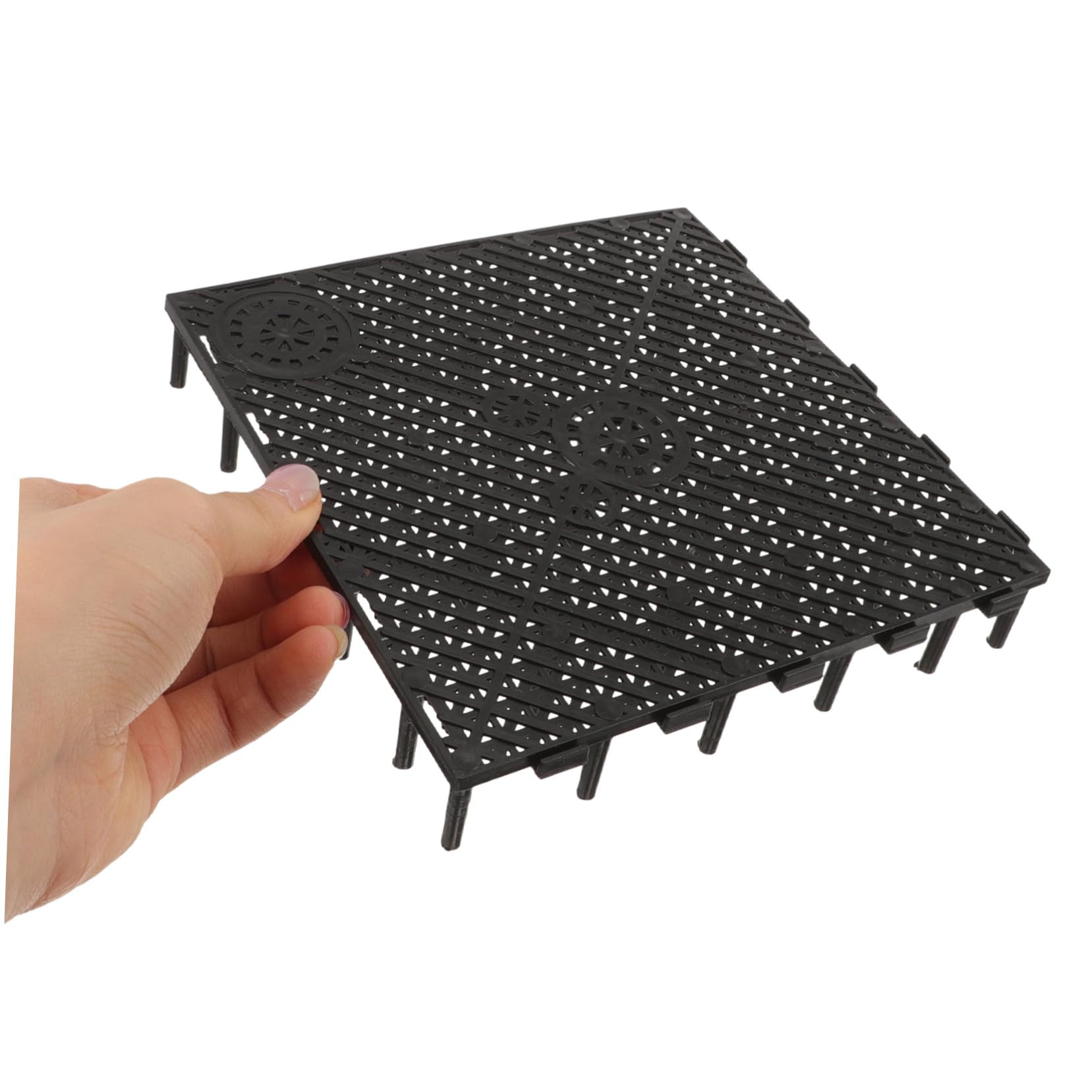 Toddmomy Filtre de Fond pour Aquarium 20 Pièces Plaques Filtrantes en PVC Résistant Installation Facile Épissure Personnalisée pour Réservoirs Poissons