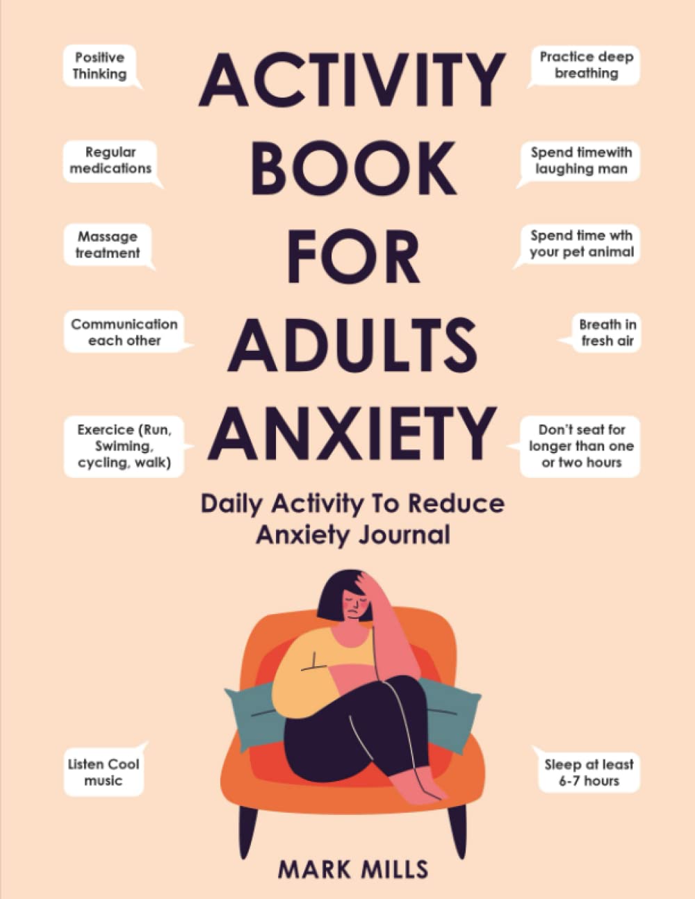 Activity Book For Adults Anxiety: Daily Activity To Reduce Anxiety Journal