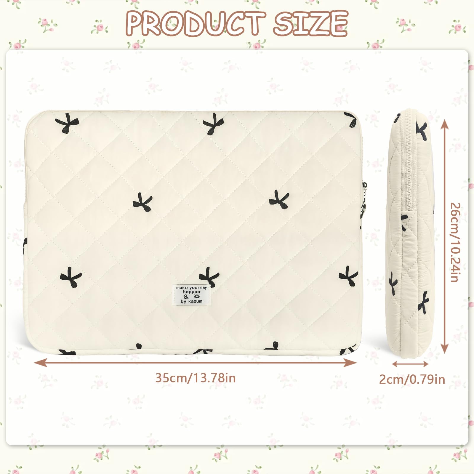 Flintronic Custodia per Laptop da 14 Pollici, Sleeve per Laptop, Custodia Borsa Custodia Protettiva Compatibile con MacBook Pro/Acer/Dell/Lenovo/HP/Samsung/Sony/Asus,14 Pollici