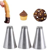 Vista 16 de Juego de puntas de macaron, puntas redondas grandes para glaseado, puntas redondas de glaseado, boquillas de glaseado de crema para cupcakes