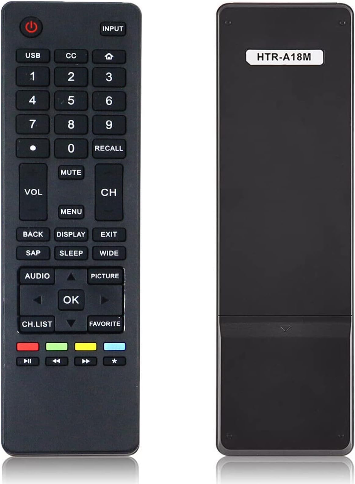 Beyution HTR-A18M Replacement Remote Control Fit for Haier TV 32D3000 55D3550 65D3550 40D3500M 48D3500 LE32M600M20 LE32F32200 LE24M600M80 LE24F33800 LE32M600M80 LE58F3281 LE39F32800