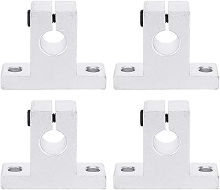 Respicefinem10Ã—10Ã—3 4 Pieces Shaft Holder Hardware Fasteners Aluminum Alloy Guide Accessories Industrial Tools sk10,Optical Shaft Holder Fixed seat Vertical Aluminum Support