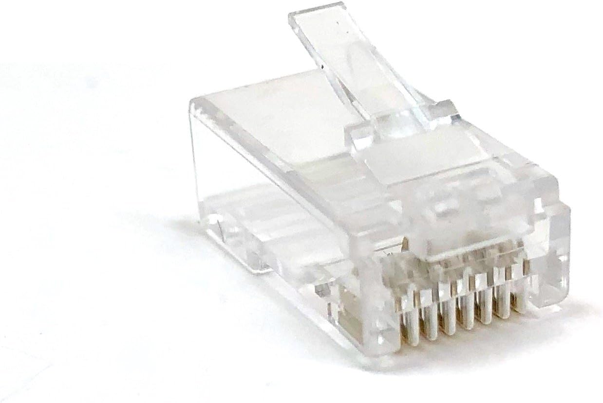 Micro Connectors, Inc. 100 Pack CAT6 RJ45 Modular Connector Plugs with Load Bar (C20-088L6-100)