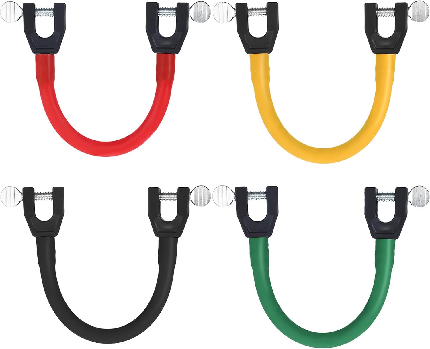 Skylety 4 Pieces Ski Tip Connector Trainer Skiing Training Wedge Aid for Beginners Snow Training, Assorted Colors