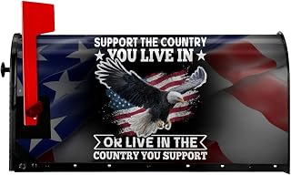 Support The Country You Live in Or Live in Where You Support Transform Mailbox with Durable Stylish Mailbox Cover Outdoor Dector