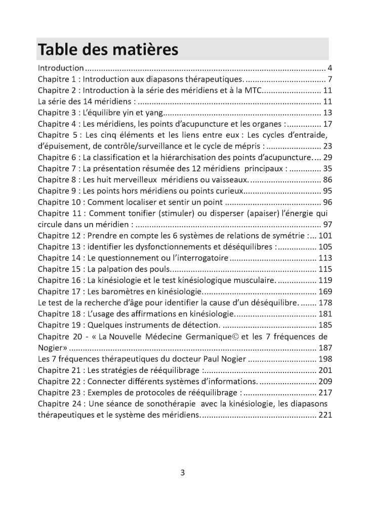 Diapasons, Kinésiologie et Acupuncture Traditionnelle Chinoise: Version Février 2026