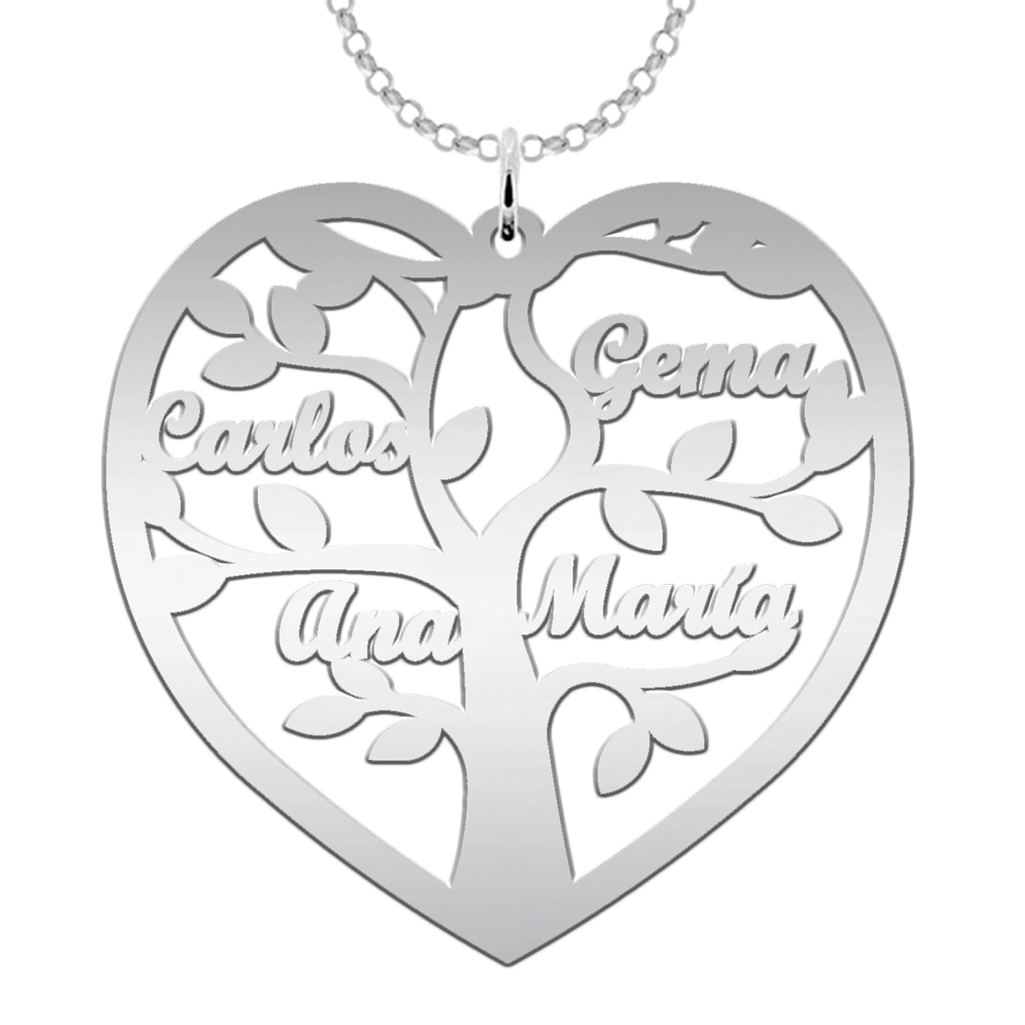 Collar Personalizado Árbol de la Vida - Joyería Personalizada para Mujer - Regalo Perfecto para Celebrar Familia