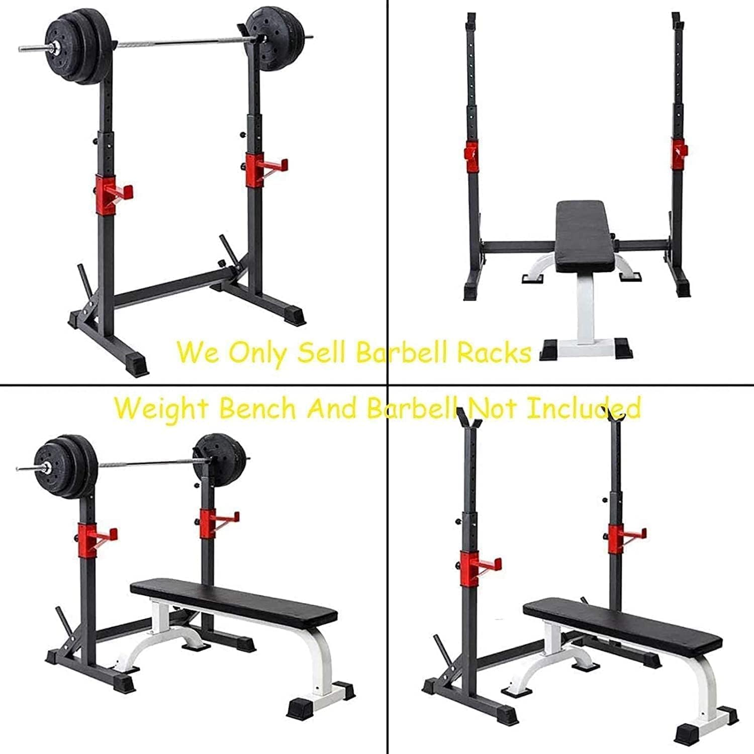 Squat Rack Strength Training Equipment Home Sports Squat Rack Stand Barbell Free Press Bench Home Gym Multifunctional Squat Stand GHT