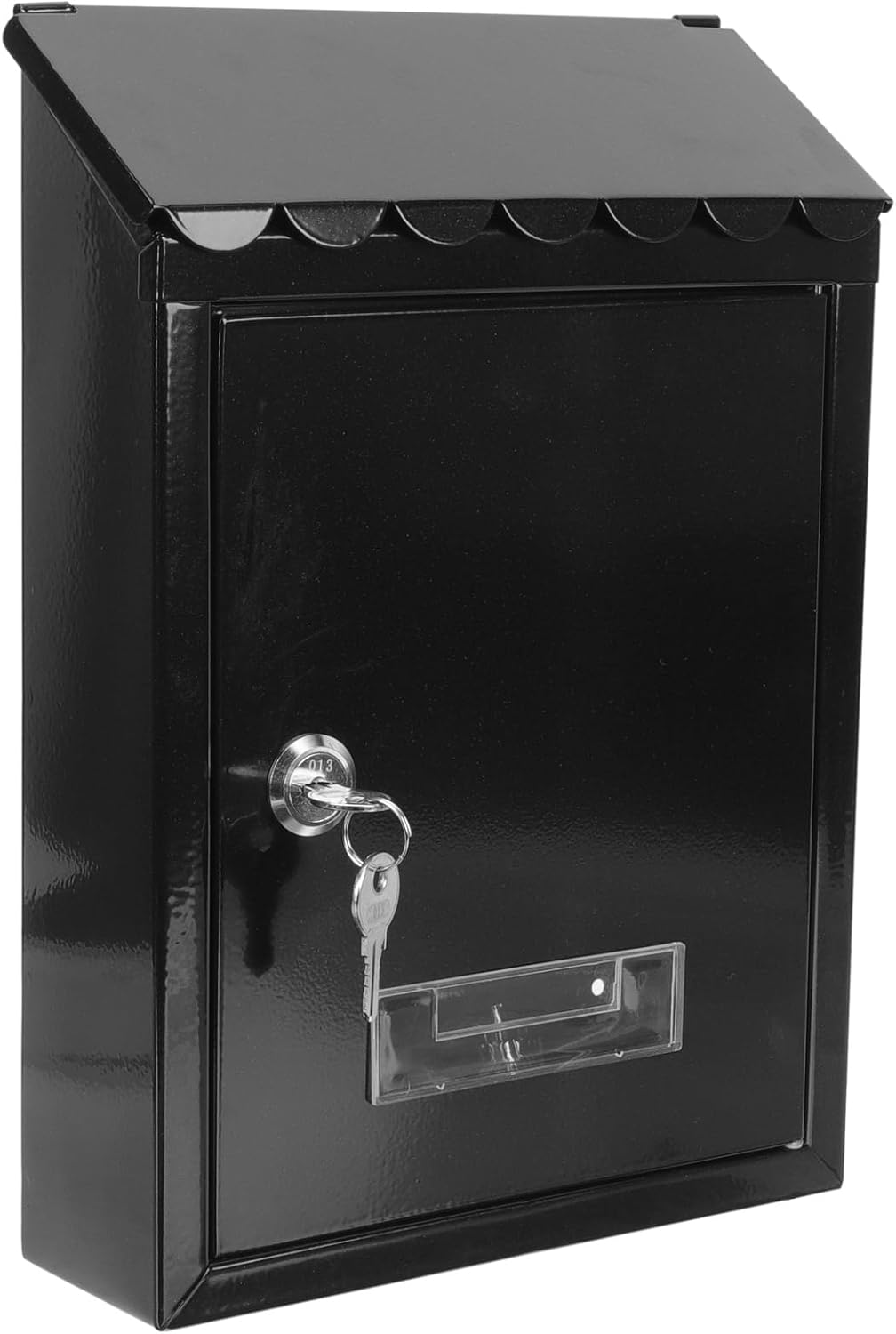 Post Box, Wall Mounted Letterbox, Letter Boxletterbox Wall-mount Mailboxes Letter Decorative Lock Home Mailbox Outdoor Hanging Organizer Household Locking Community Complaint Box mailbox ( Color : Bla