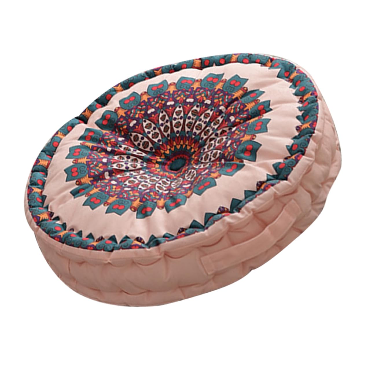 Coussin de sol rond UKCOCO pour créer un coin lecture cocooning au salon