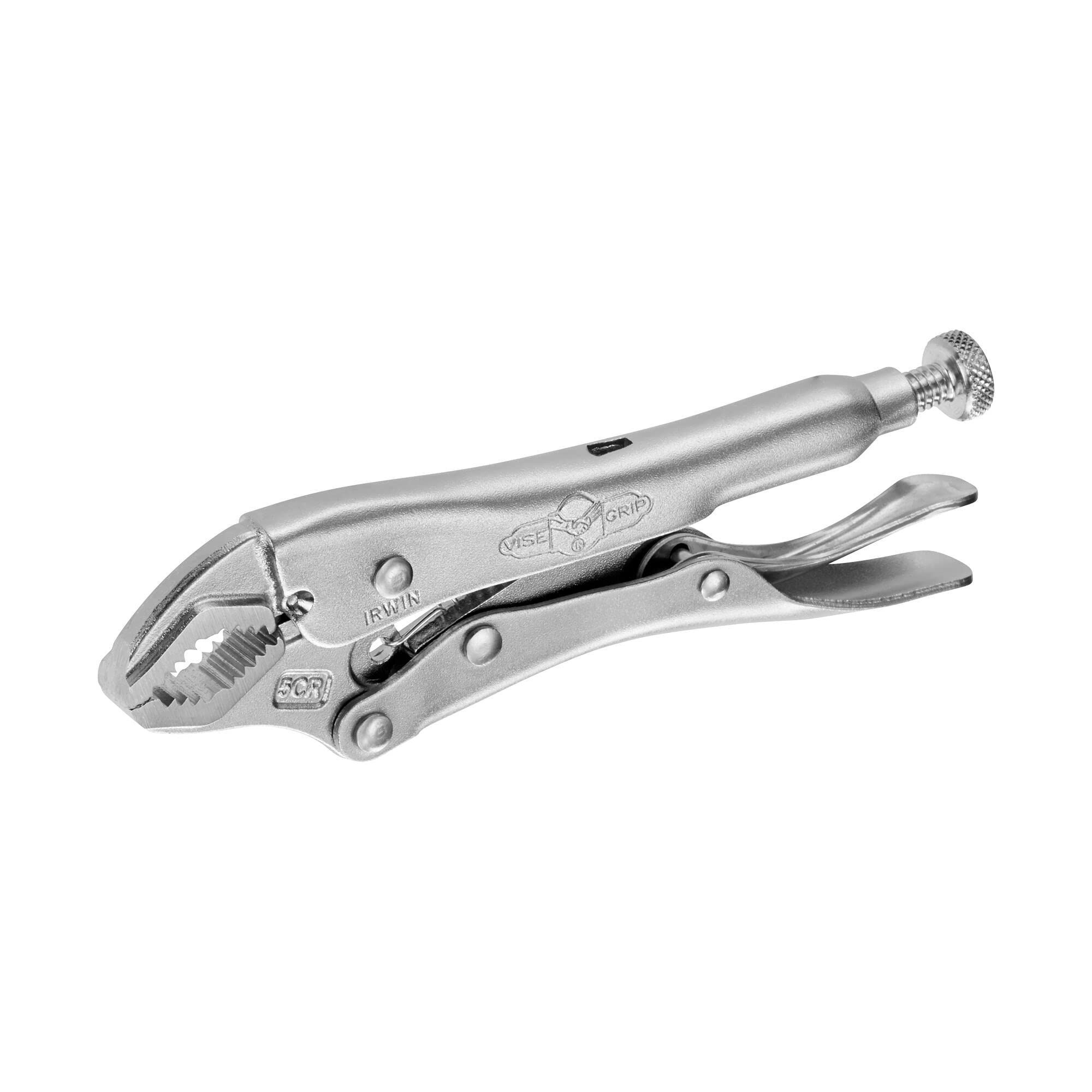 Irwin 10508019 Vise-Grip Original Pince-Etau avec Mâchoire Courbe, Argent, 125 mm