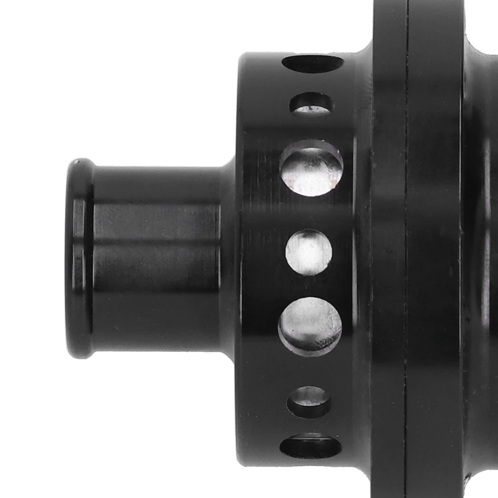 25 Mm Universal Atmospheric Blow Off Bov Dump Fit, valvola di scarico Bov Adapter Motori in alluminio Alluminio universale (per Ford Focus Rs Mk1/Escort Cosworth/Sierra Cosworth(nero)