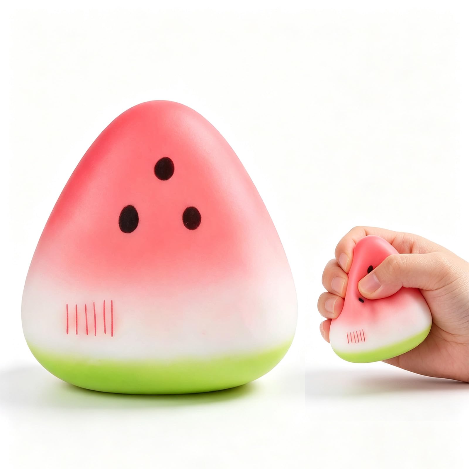 Watermelon Squishy Stress Ball, Realistic Squeeze Stress Relief Toy