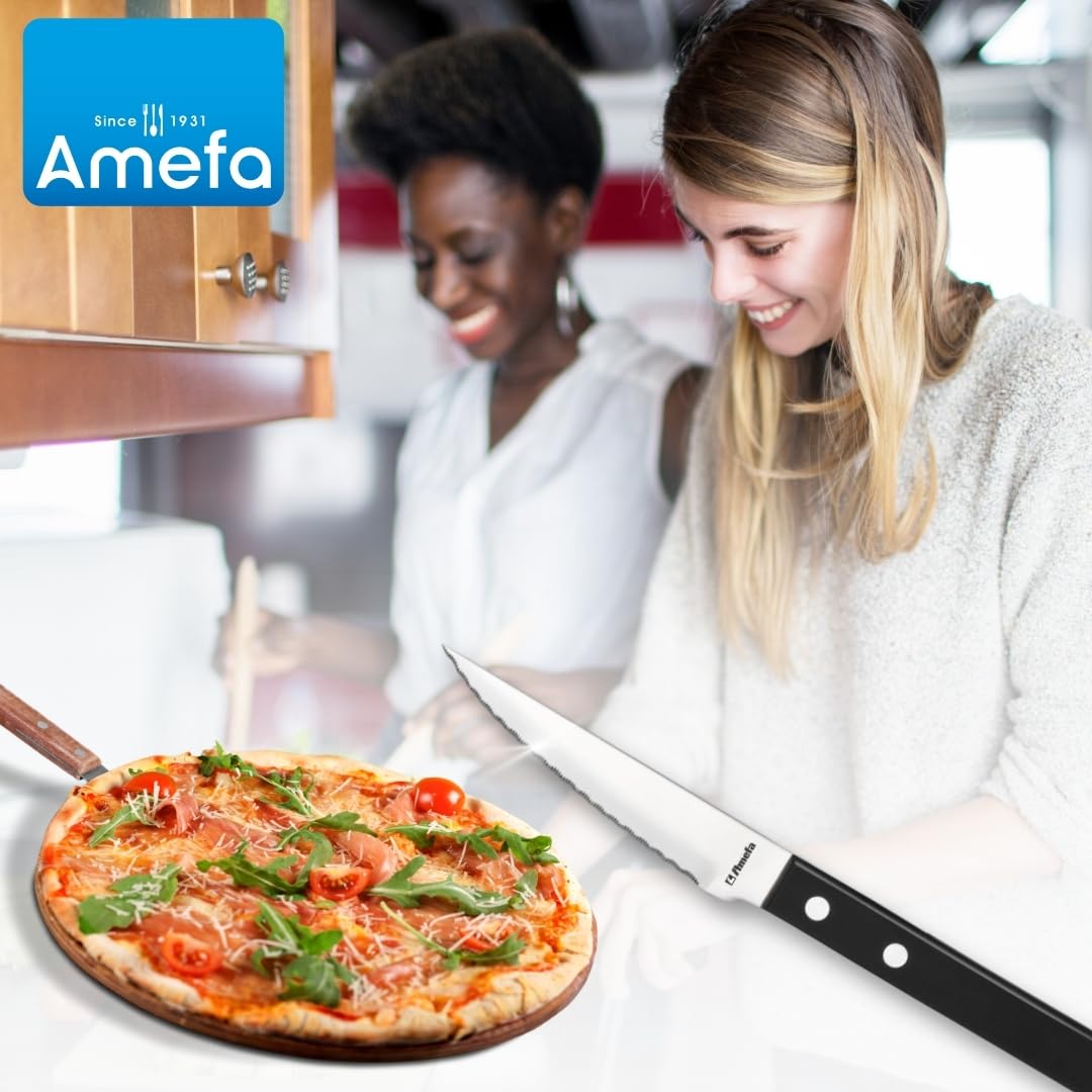 Amefa Coltello da bistecca al dettaglio nero, set 6