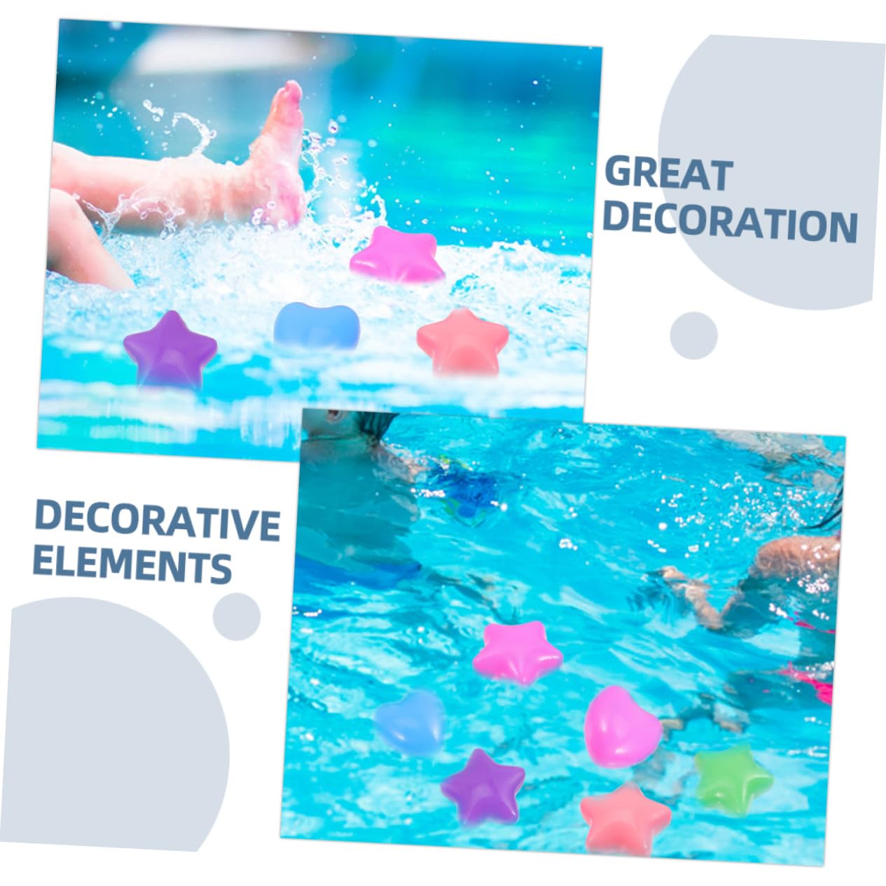 Hohopeti 80 Bolas de Foso Forma de Estrella y Corazón para Niños, Material PE Resistente, Ideales para Piscinas de Bolas y Salas de Juegos