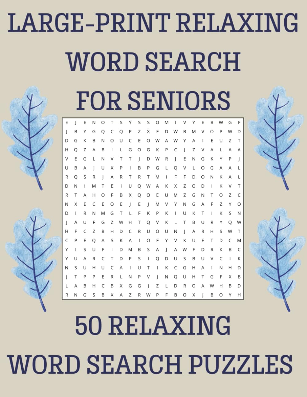 Large-Print Relaxing Word Search for Seniors: Easy-to-Read Large-Print Puzzles for Calm, Comfort, and Gentle Brain Exercise