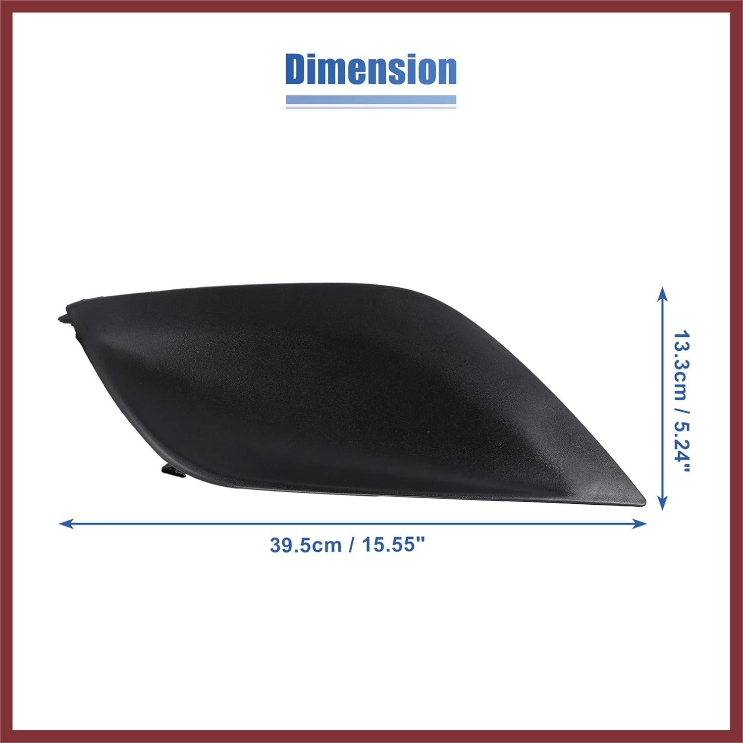 1 Pair Fog Light Grille Cover Trim Fog Lamp Grille No.622576W80B/622566W80B/62257-9KM0A/62256-9KM0A for Nissan Versa 2015-2018 Replace Parts