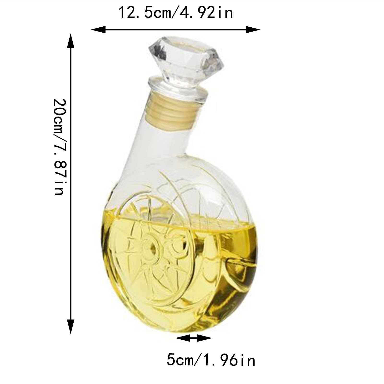 bottiglia per liquori a forma di animale, Decanter for whisky con soffiatore retrò