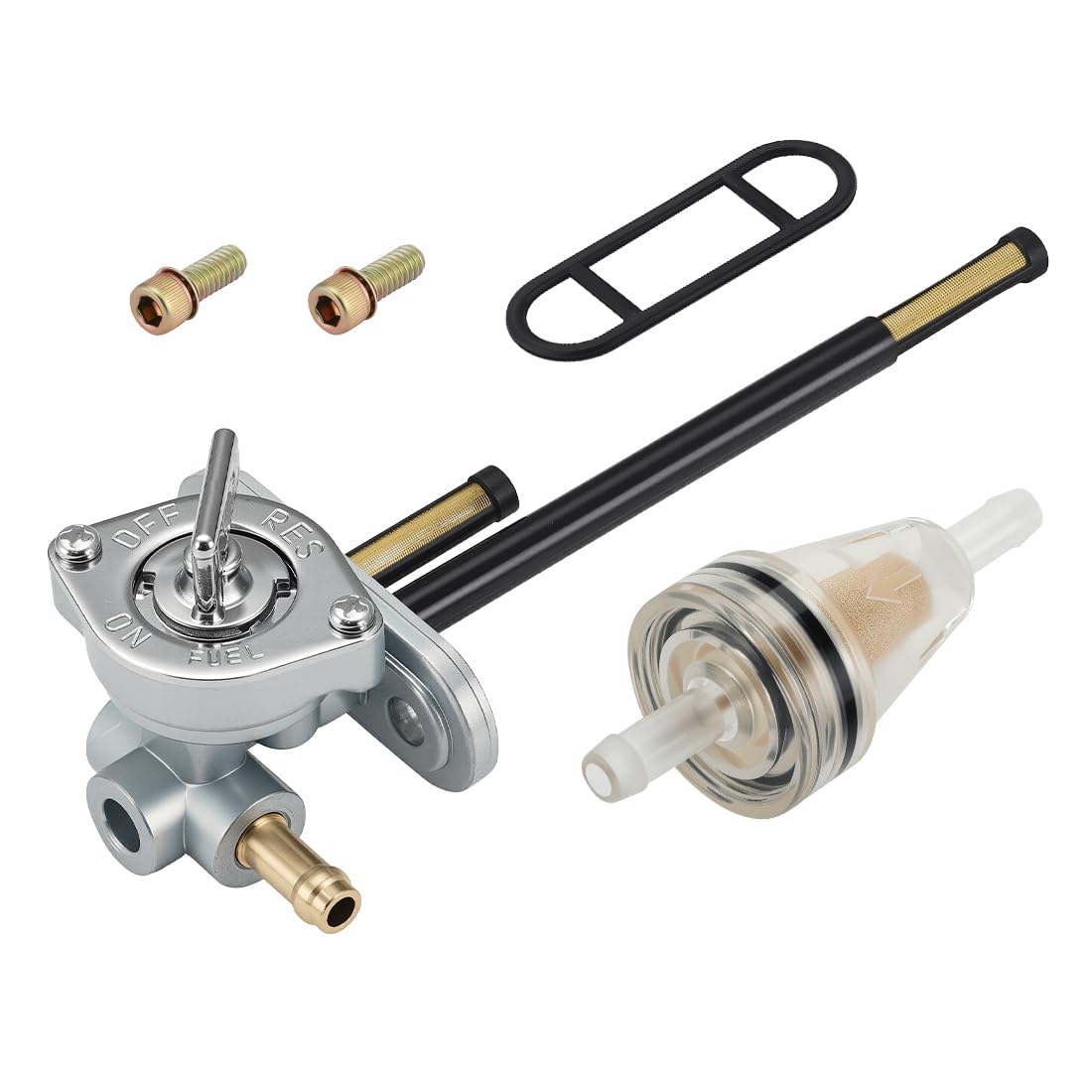 Rubinetto benzina alluminio per Polaris Big Boss Trail Boss Blazer Magnum Scrambler Sportsman 250 300 350 400 425 500 1993-2009