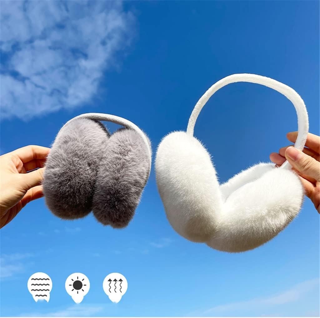 Nowy Oorbeschermers met dicht haar Huidvriendelijke oorwarmers Comfortabel Warm houden Pluche fluweel Dikker Wasbaar Draagbaar Opvouwbare oorwarmers Nauszniki