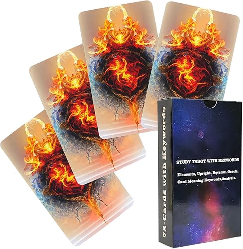 Miniatura 4 de SUCADA Juego de cartas de tarot, 78 barajas para principiantes con significados en ellas