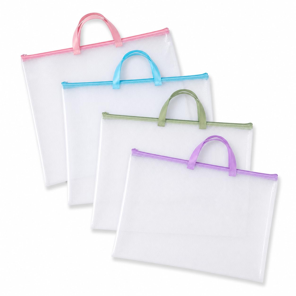 Ufyuayig 4-Piece A3 Mesh Art Folder Set